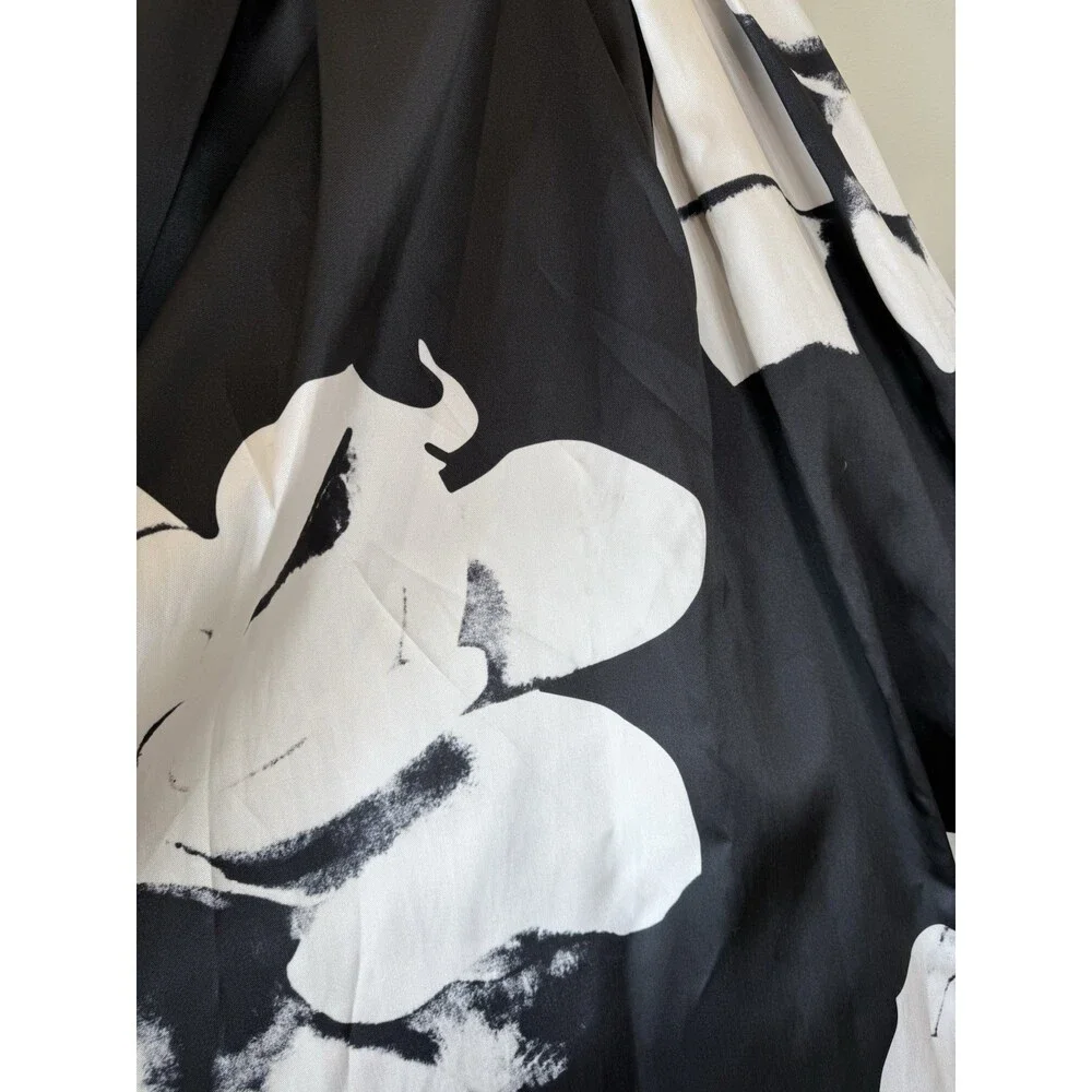 Madison James Women’s Gown Dress 0 2 XS Prom Formal Maxi Top Skirt Black White - Picture 4 of 9